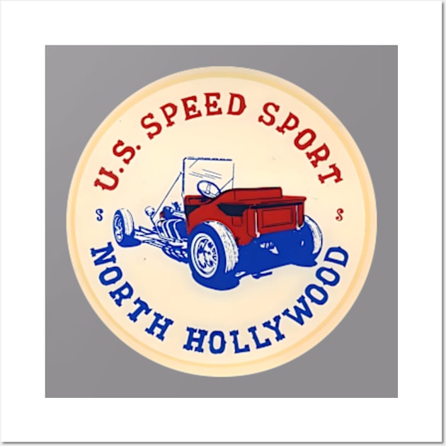 U.S. Speed Sport Store North Hollywood California Wall Art by Desert Owl Designs